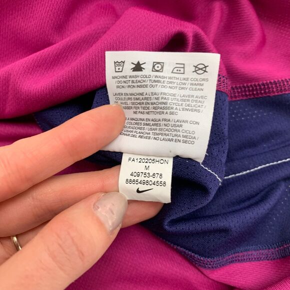 Nike Tank Top Womens M Colorblock Sleeveless Mesh Dri Fit Racerback Running Gym - Picture 12 of 14